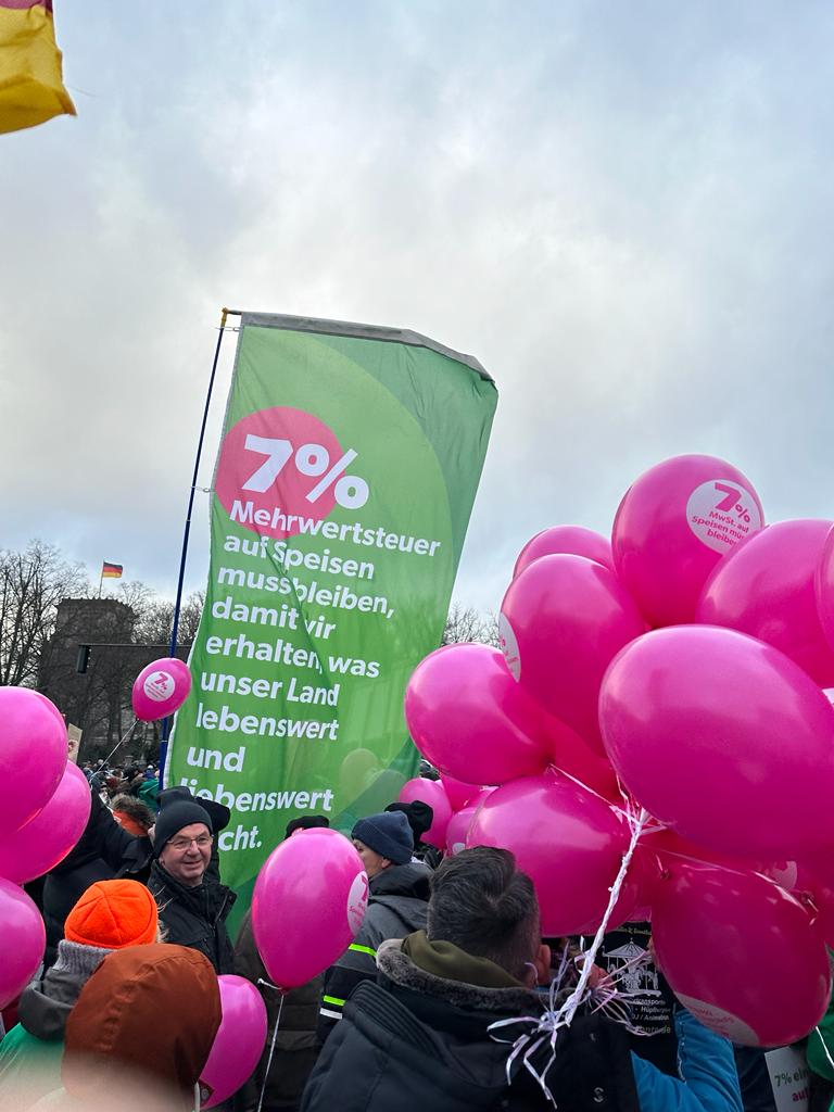 DEHOGA Bremen bei der Mittelstandsdemo in Berlin